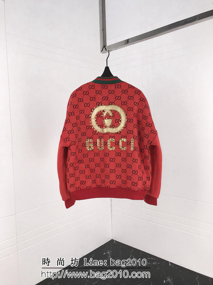 GUCCI古馳 18ss秋冬新款 升級版加棉 中國龍刺繡 雙G小logo 外套 情侶款 ydi1947